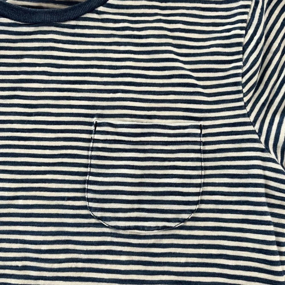 RRL Ralph Lauren Indigo Stripe jersey tee. Size 2 - Picture 3 of 4